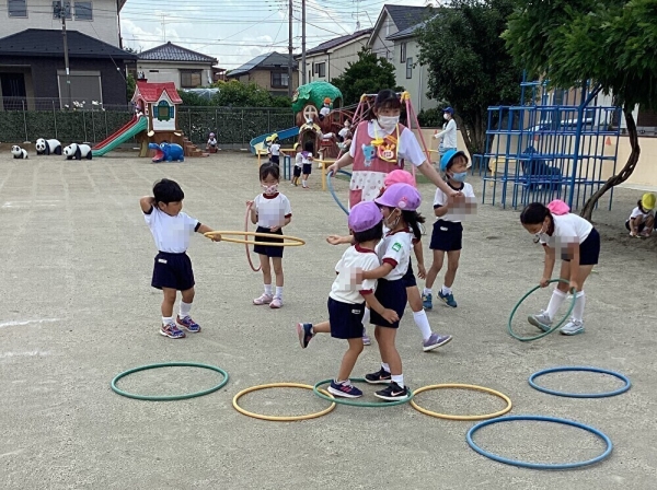 １日６０分の運動遊びを